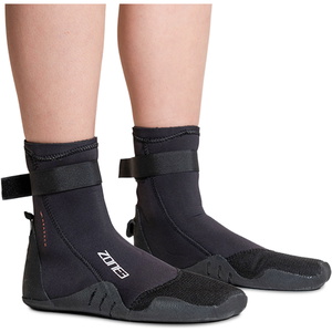 2026 ZONE3 Heat-Tech Dura 4mm Swim Boot NA26UHTDS101 - Black